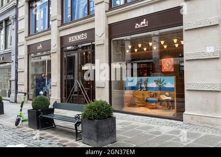 Louis Vuitton Store In Oslo Norway Stock Photo - Download Image