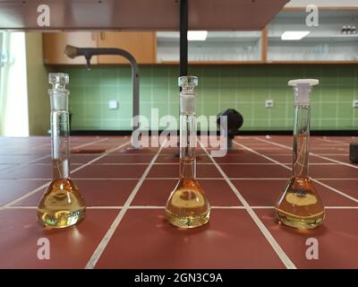 Chemical laboratory Stock Photo