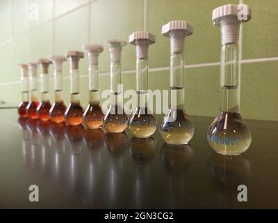 Extraction chemical lab day Stock Photo
