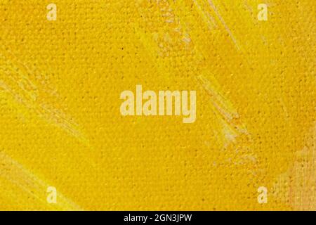 Seamless texture of dark yellow painted canvas Stock Photo