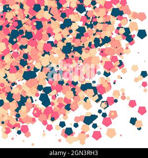 Colorful Universe Distribution Computational Generative Art background illustration Stock Vector