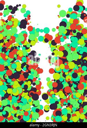Colorful Universe Distribution Computational Generative Art background illustration Stock Vector