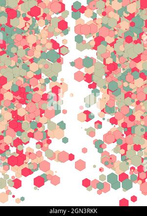 Colorful Universe Distribution Computational Generative Art background illustration Stock Vector