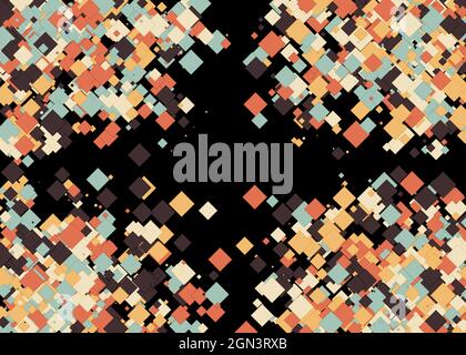 Colorful Universe Distribution Computational Generative Art background illustration Stock Vector