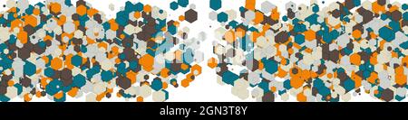 Colorful Universe Distribution Computational Generative Art background illustration Stock Vector