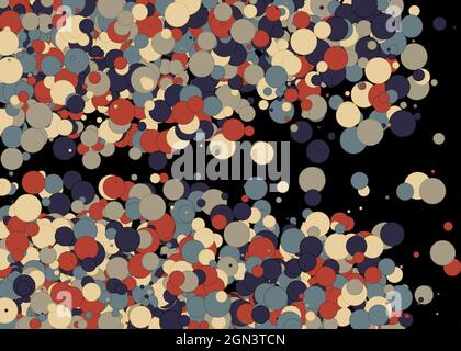 Colorful Universe Distribution Computational Generative Art background illustration Stock Vector