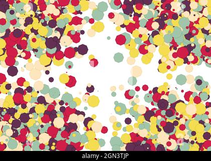 Colorful Universe Distribution Computational Generative Art background illustration Stock Vector
