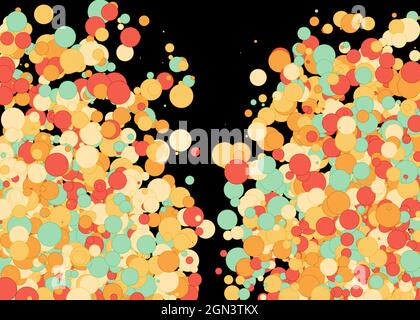 Colorful Universe Distribution Computational Generative Art background illustration Stock Vector