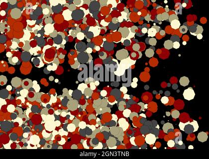 Colorful Universe Distribution Computational Generative Art background illustration Stock Vector