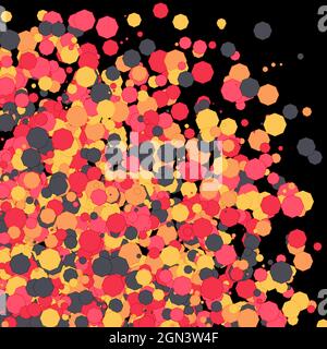 Colorful Universe Distribution Computational Generative Art background illustration Stock Vector