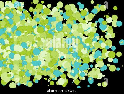 Colorful Universe Distribution Computational Generative Art background illustration Stock Vector