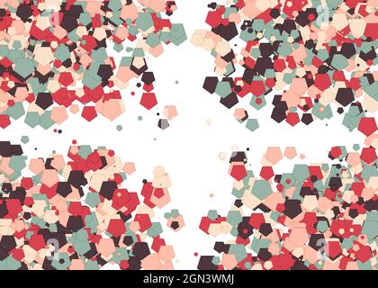 Colorful Universe Distribution Computational Generative Art background illustration Stock Vector