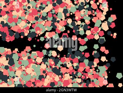 Colorful Universe Distribution Computational Generative Art background illustration Stock Vector