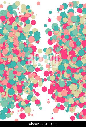 Colorful Universe Distribution Computational Generative Art background illustration Stock Vector