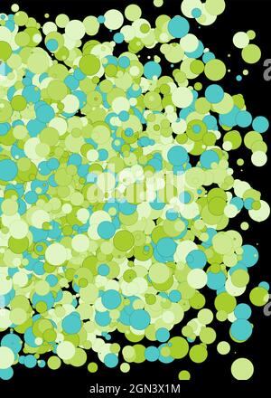 Colorful Universe Distribution Computational Generative Art background illustration Stock Vector