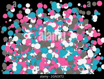 Colorful Universe Distribution Computational Generative Art background illustration Stock Vector