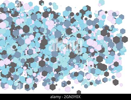 Colorful Universe Distribution Computational Generative Art background illustration Stock Vector