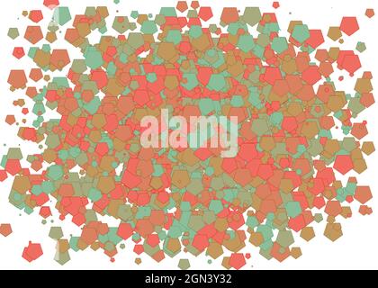 Colorful Universe Distribution Computational Generative Art background illustration Stock Vector