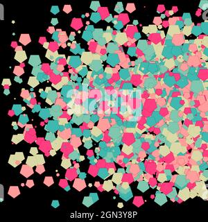 Colorful Universe Distribution Computational Generative Art background illustration Stock Vector