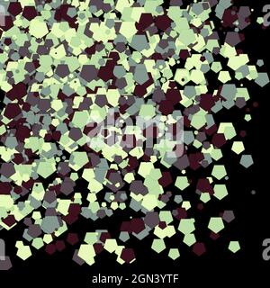 Colorful Universe Distribution Computational Generative Art background illustration Stock Vector