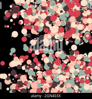 Colorful Universe Distribution Computational Generative Art background illustration Stock Vector