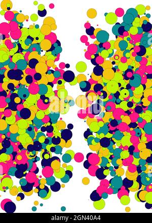 Colorful Universe Distribution Computational Generative Art background illustration Stock Vector