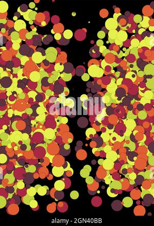 Colorful Universe Distribution Computational Generative Art background illustration Stock Vector