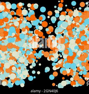 Colorful Universe Distribution Computational Generative Art background illustration Stock Vector