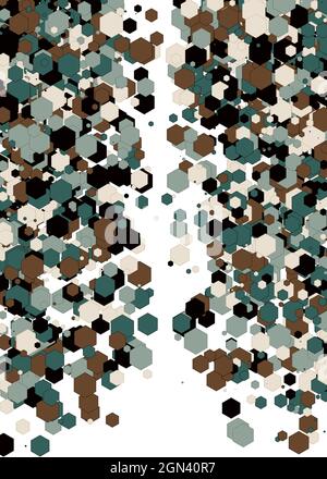 Colorful Universe Distribution Computational Generative Art background illustration Stock Vector