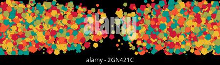 Colorful Universe Distribution Computational Generative Art background illustration Stock Vector