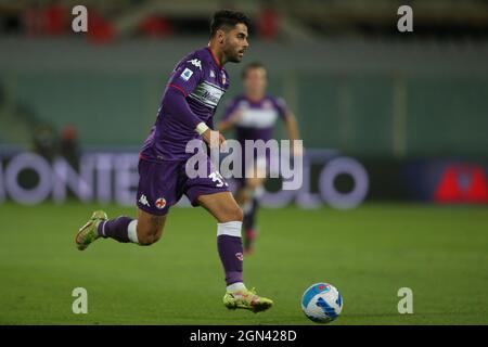 Florence, Italy. 22nd Sep, 2021. FLORENCE, Italy - 21.09.2021: in action during the Serie A Italian football match between ACF FIORENTINA VS INTER FC at Artemio Franchi stadium in Florence on September 21st, 2021. Credit: Independent Photo Agency/Alamy Live News Stock Photo
