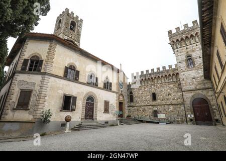 Abbazia di san michele arcangelo a passignano hi res stock