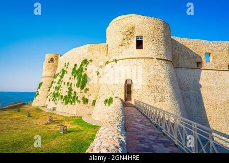 Castello Aragonese, Aragon Castle in Ortona, Trabocchi Coast, Abruzzo, Italy Stock Photo