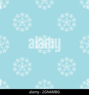 Elegant snowflakes vector seamless pattern for wallpaper, textile , surface, fashion , background, tile, stationary, home décor, furnishing etc. Stock Vector