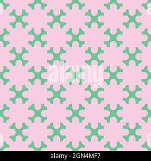 Geometric flowers vector seamless pattern for wallpaper, textile , surface, fashion , background, tile, stationary, home décor, furnishing etc. Stock Vector