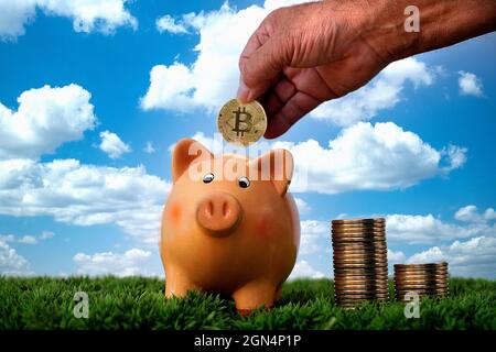Montreal,Quebec,Canada,September 22, 2021.Concept of cryptocurrency.Mario Beauregard/Ģ����ý News Stock Photo