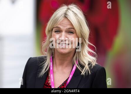 Zoe Ball, British radio and television presenter at the Chelsea Flower Show. Stock Photo