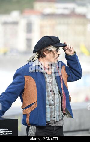 San Sebastian, Spain. 22nd Sep, 2021. Johnny Depp attended 'Donostia Award' Photocall during 69th San Sebastian International Film Festival at Kursaal Palace on September 22, 2021 in Donostia-San Sebastian, Spain. Photo by Archie Andrews/ABACAPRESS.COM Credit: Abaca Press/Alamy Live News Stock Photo