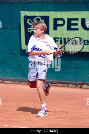 Italian tennis player Florian Allgauer, 1991 Stock Photo