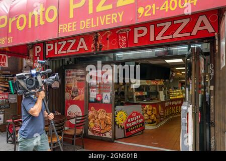 New York, NY, USA, 22nd Sep 2021 location of single-winning ticket purchase for 500 million dollars Credit: Brian Buckley/Alamy Live News