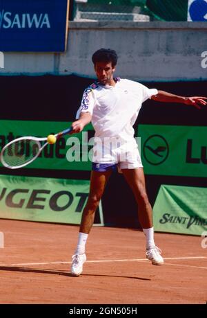 Spanish tennis player Juan Aguilera, 1980s Stock Photo