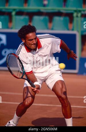 Moroccan tennis player Karim Alami, 1990s Stock Photo
