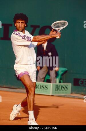 Spanish tennis player Juan Aguilera, 1980s Stock Photo