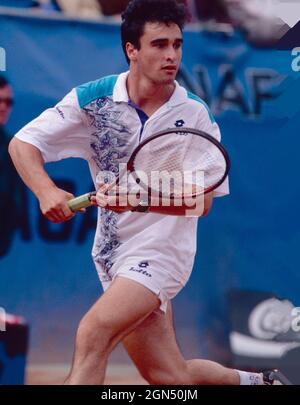 Spanish tennis player Alberto Barasategui, 1990s Stock Photo