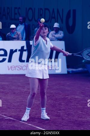 Czech tennis player Iva Budarova, Geneva, Switzerland 1980s Stock Photo