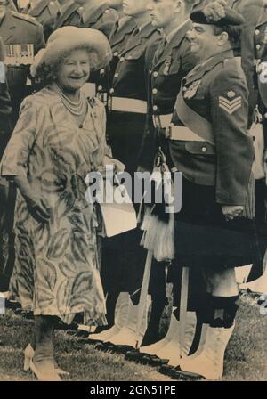 British Queen Mother Elizabeth Angela Marguerite Bowes-Lyon, UK 1989, UK Stock Photo