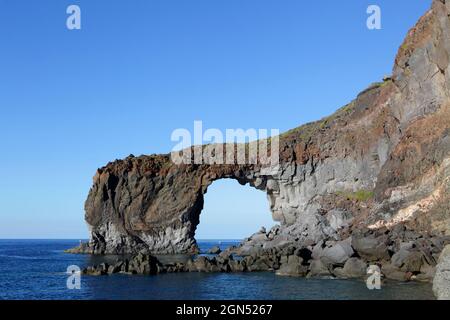 Punta Perciato at Salina island, Aeolian Islands, Sicily, Italy Stock Photo