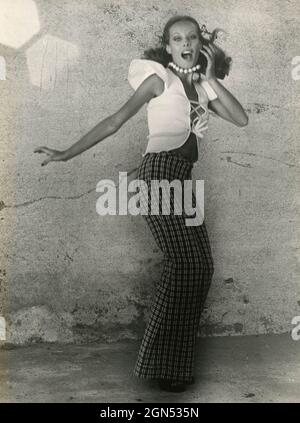 Film actress Catherine Diamant, 1970s Stock Photo