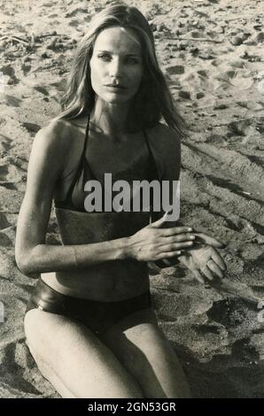 German supermodel actress Veruschka von Lehndorff, 1970s Stock Photo