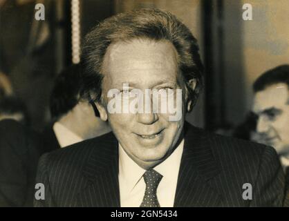 Italian TV host Mike Bongiorno, 1980s Stock Photo